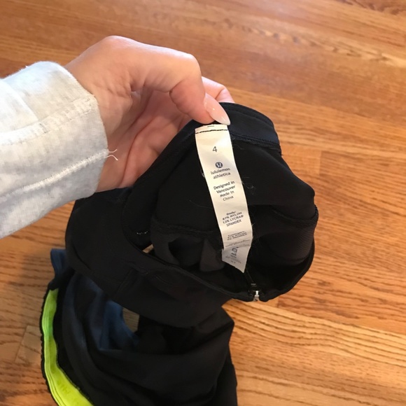 Lululemon Black spandex biking shirt - Picture 3 of 3